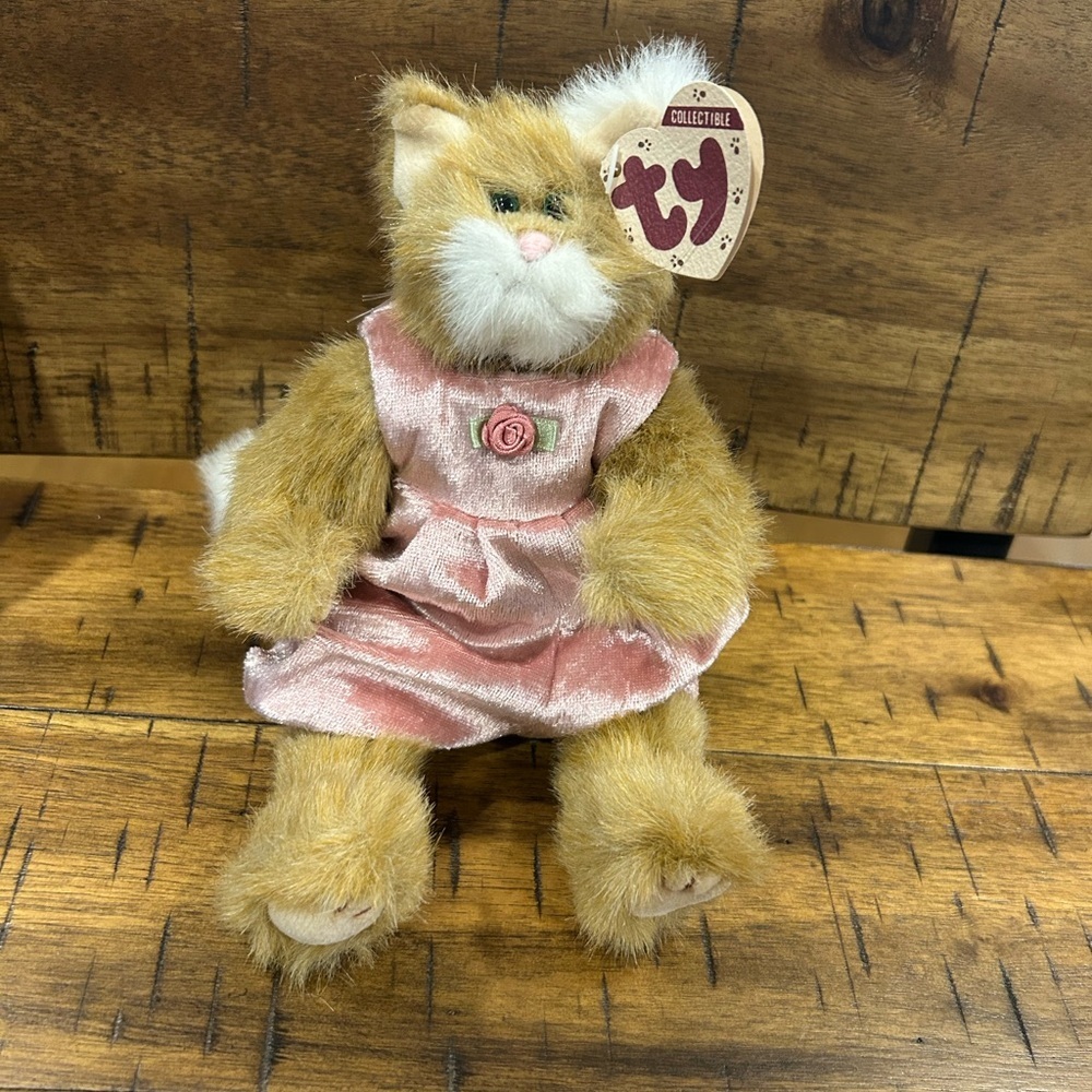 TY Attic Treasures Collection Pouncer Retired 1993 Plush With Adjustable Limbs